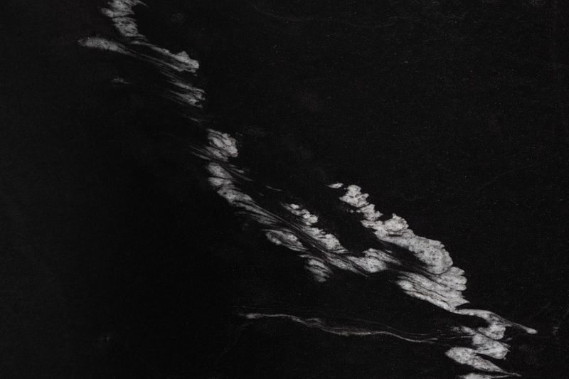 Jet Black polished granite